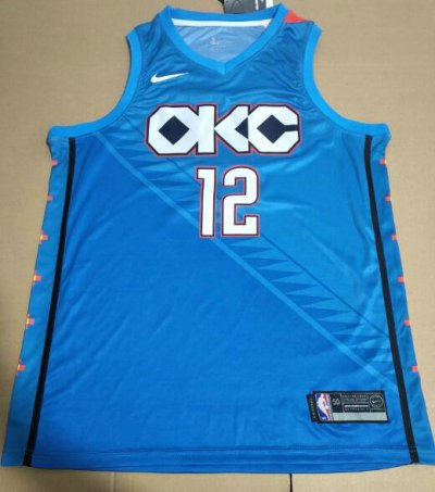 NBA 12 Adams 2019 OKC Thunder city Maillot